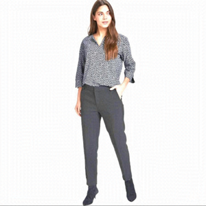 NEW Part Two Urban Pants in Slate Grey Stretch Cotton Tapered Leg US 8/UK 12